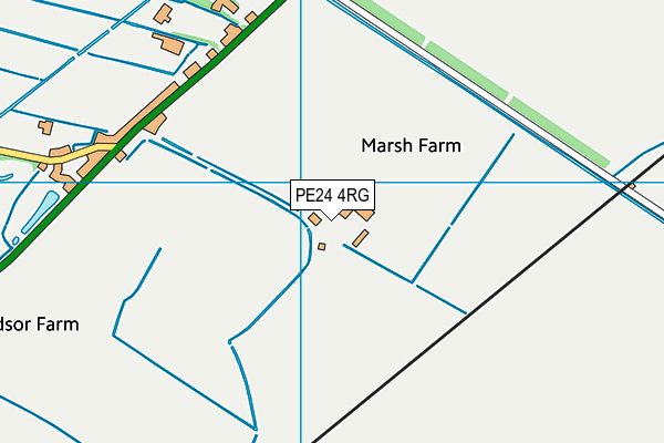 PE24 4RG map - OS VectorMap District (Ordnance Survey)