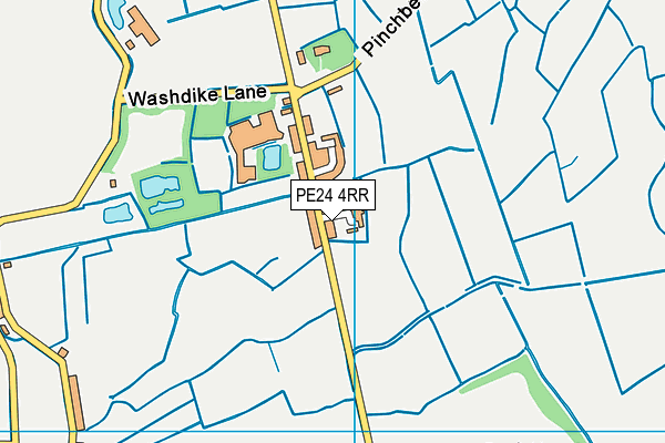 PE24 4RR map - OS VectorMap District (Ordnance Survey)