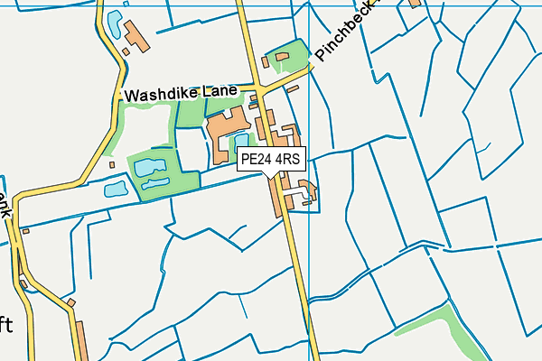 PE24 4RS map - OS VectorMap District (Ordnance Survey)