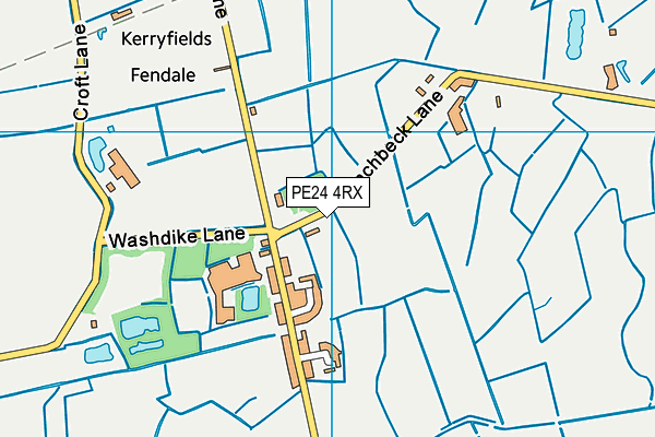 PE24 4RX map - OS VectorMap District (Ordnance Survey)