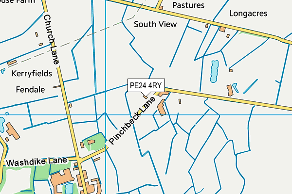PE24 4RY map - OS VectorMap District (Ordnance Survey)