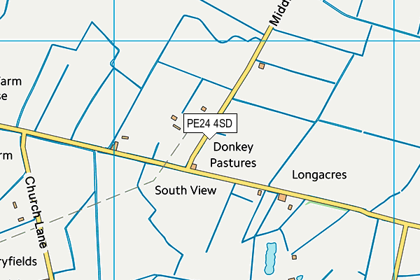PE24 4SD map - OS VectorMap District (Ordnance Survey)