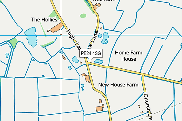 PE24 4SG map - OS VectorMap District (Ordnance Survey)