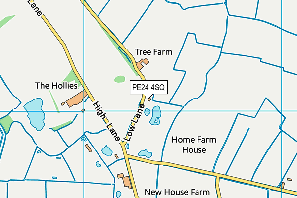 PE24 4SQ map - OS VectorMap District (Ordnance Survey)