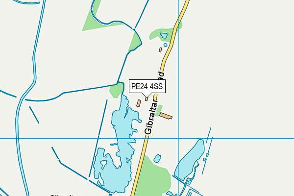 PE24 4SS map - OS VectorMap District (Ordnance Survey)
