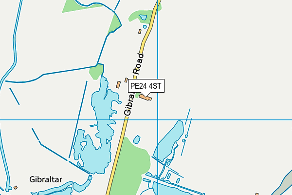 PE24 4ST map - OS VectorMap District (Ordnance Survey)