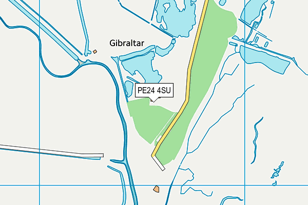 PE24 4SU map - OS VectorMap District (Ordnance Survey)