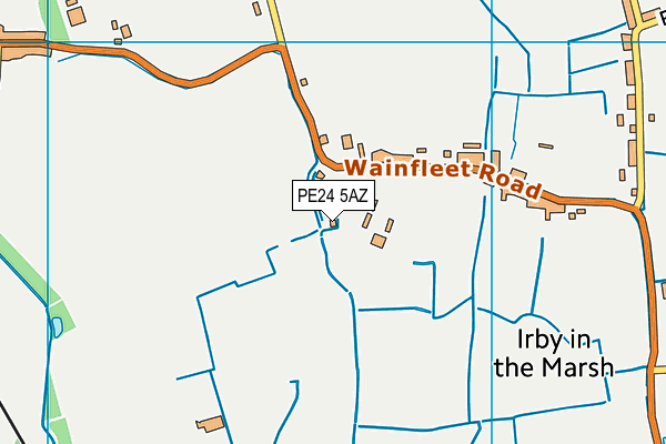 PE24 5AZ map - OS VectorMap District (Ordnance Survey)