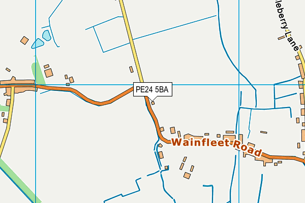 PE24 5BA map - OS VectorMap District (Ordnance Survey)