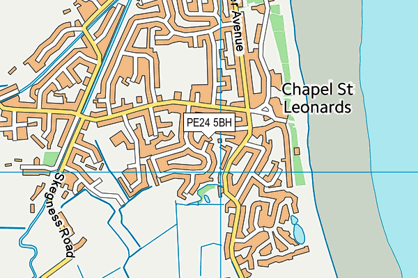 PE24 5BH map - OS VectorMap District (Ordnance Survey)