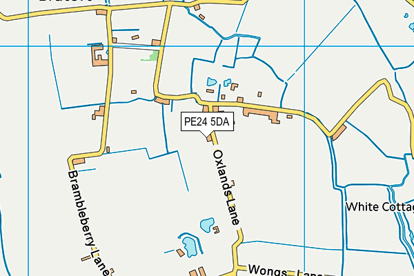 PE24 5DA map - OS VectorMap District (Ordnance Survey)