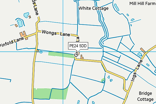 PE24 5DD map - OS VectorMap District (Ordnance Survey)