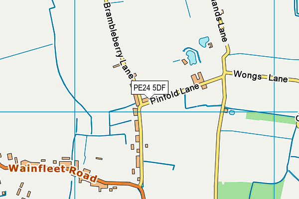 PE24 5DF map - OS VectorMap District (Ordnance Survey)