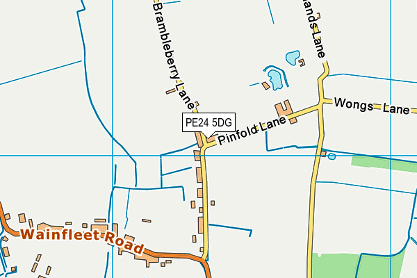 PE24 5DG map - OS VectorMap District (Ordnance Survey)