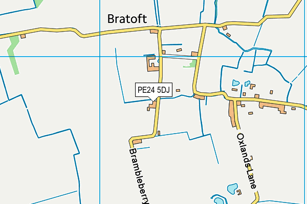 PE24 5DJ map - OS VectorMap District (Ordnance Survey)