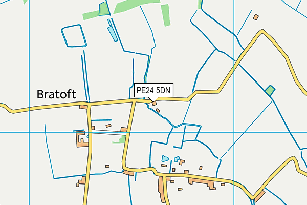 PE24 5DN map - OS VectorMap District (Ordnance Survey)