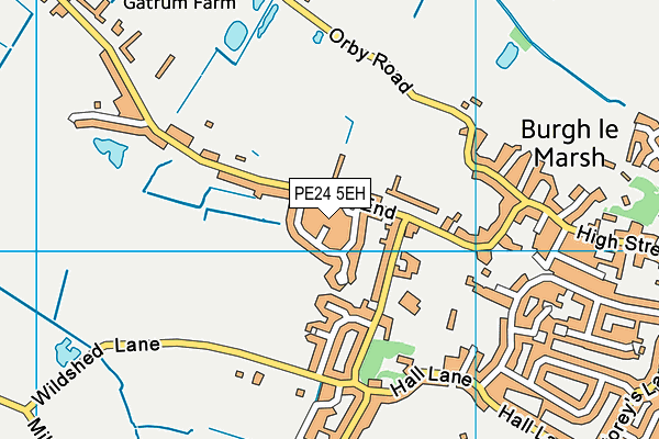PE24 5EH map - OS VectorMap District (Ordnance Survey)