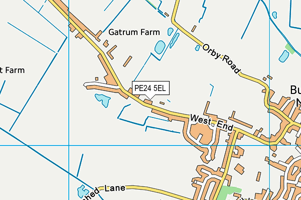 PE24 5EL map - OS VectorMap District (Ordnance Survey)