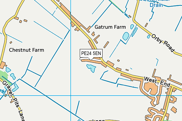 PE24 5EN map - OS VectorMap District (Ordnance Survey)