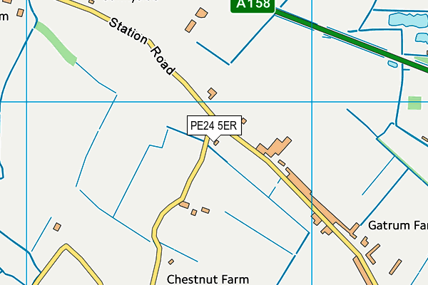 PE24 5ER map - OS VectorMap District (Ordnance Survey)