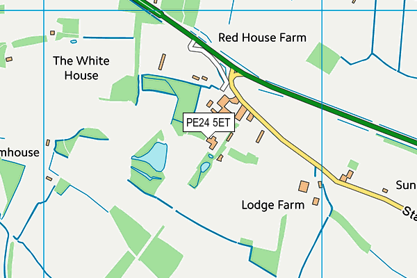 PE24 5ET map - OS VectorMap District (Ordnance Survey)
