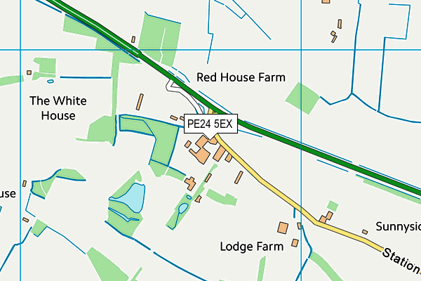PE24 5EX map - OS VectorMap District (Ordnance Survey)
