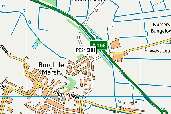 PE24 5HH map - OS VectorMap District (Ordnance Survey)
