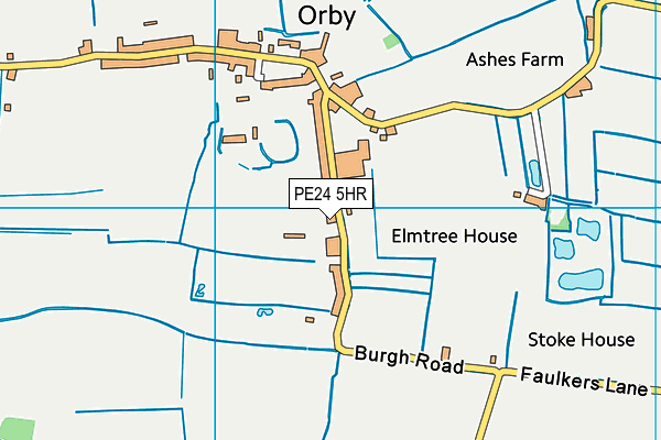 PE24 5HR map - OS VectorMap District (Ordnance Survey)