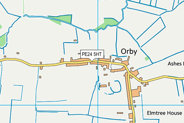PE24 5HT map - OS VectorMap District (Ordnance Survey)