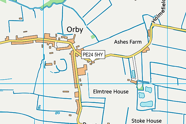PE24 5HY map - OS VectorMap District (Ordnance Survey)
