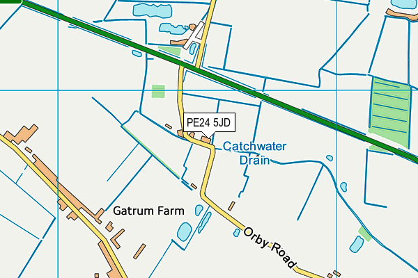 PE24 5JD map - OS VectorMap District (Ordnance Survey)