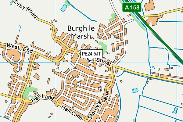 PE24 5JT map - OS VectorMap District (Ordnance Survey)