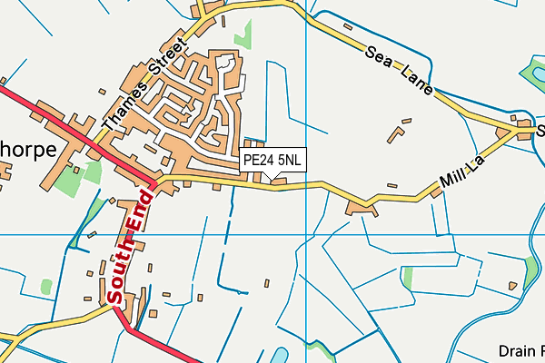 PE24 5NL map - OS VectorMap District (Ordnance Survey)