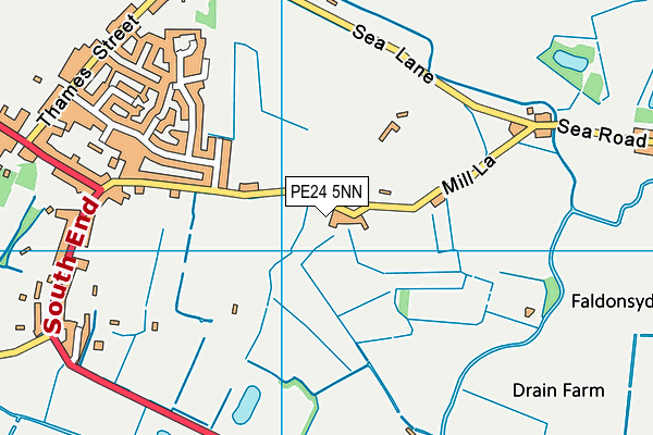 PE24 5NN map - OS VectorMap District (Ordnance Survey)