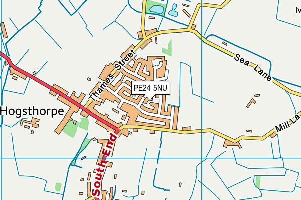 PE24 5NU map - OS VectorMap District (Ordnance Survey)