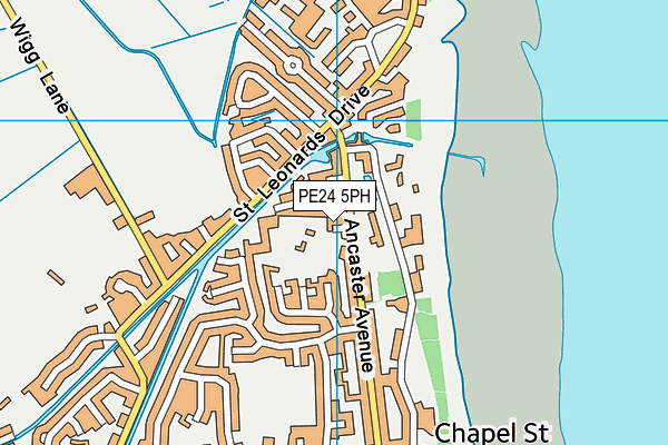 PE24 5PH map - OS VectorMap District (Ordnance Survey)