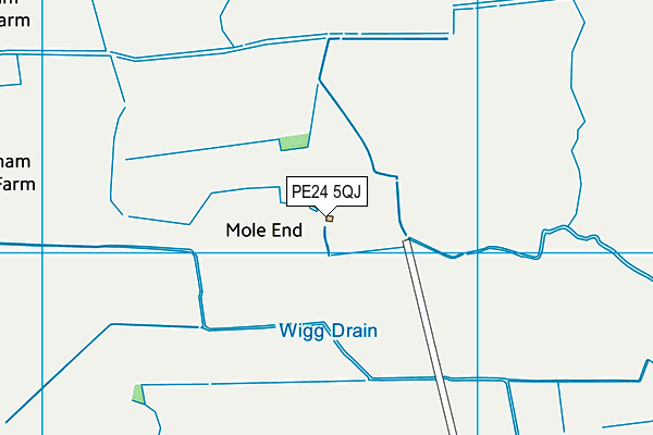 PE24 5QJ map - OS VectorMap District (Ordnance Survey)