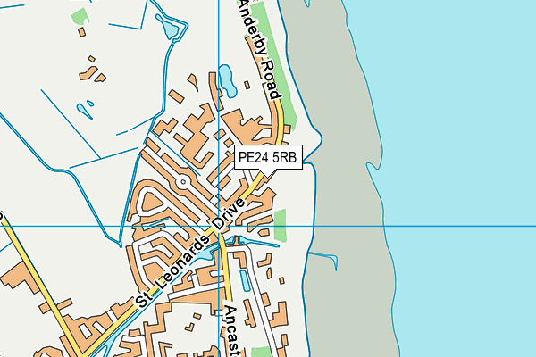 PE24 5RB map - OS VectorMap District (Ordnance Survey)