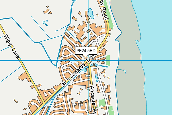 PE24 5RD map - OS VectorMap District (Ordnance Survey)