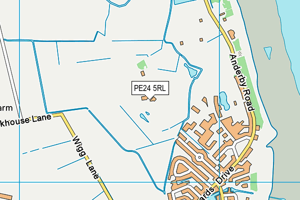 PE24 5RL map - OS VectorMap District (Ordnance Survey)