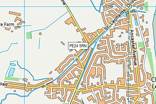 PE24 5RN map - OS VectorMap District (Ordnance Survey)