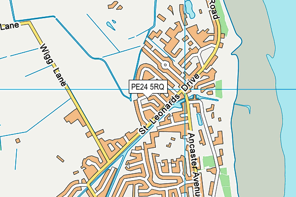PE24 5RQ map - OS VectorMap District (Ordnance Survey)