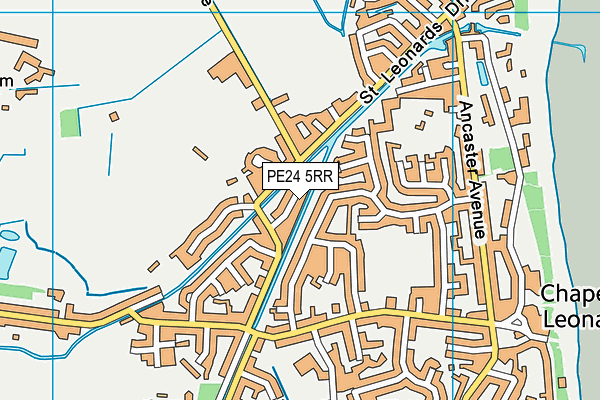 PE24 5RR map - OS VectorMap District (Ordnance Survey)