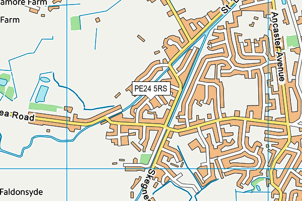 PE24 5RS map - OS VectorMap District (Ordnance Survey)