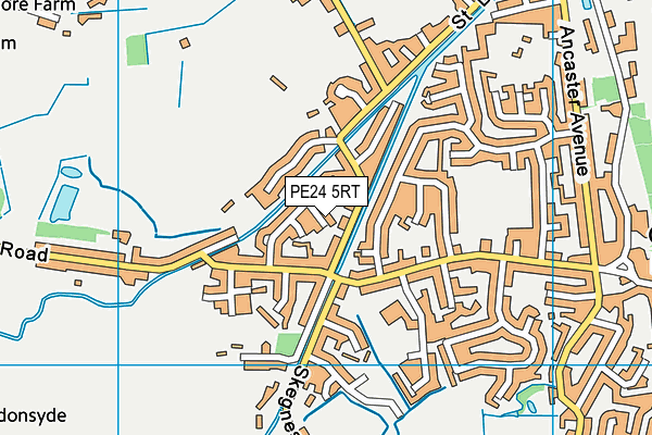 PE24 5RT map - OS VectorMap District (Ordnance Survey)