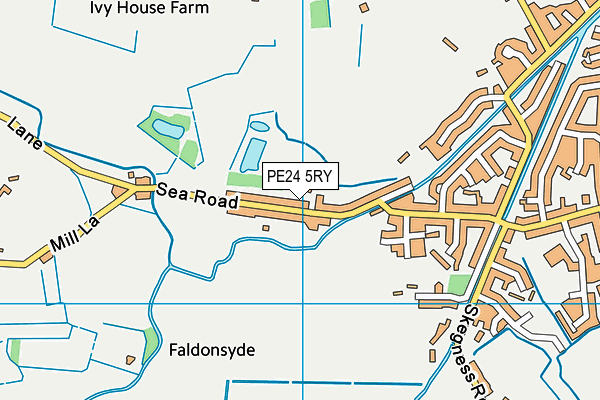 PE24 5RY map - OS VectorMap District (Ordnance Survey)