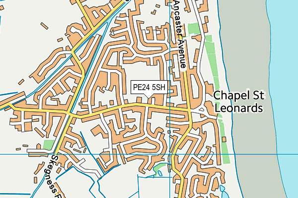 PE24 5SH map - OS VectorMap District (Ordnance Survey)