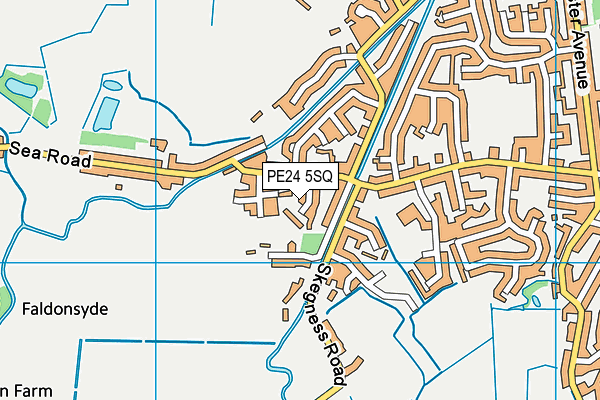 PE24 5SQ map - OS VectorMap District (Ordnance Survey)