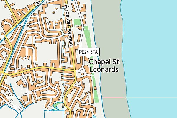 PE24 5TA map - OS VectorMap District (Ordnance Survey)