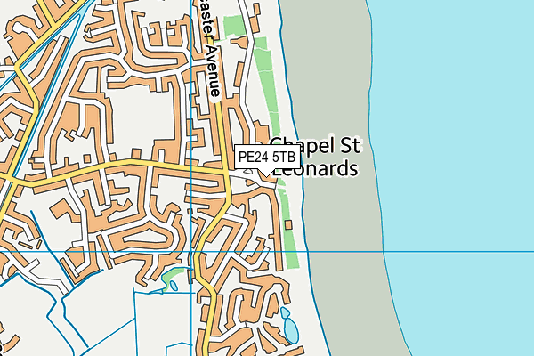 PE24 5TB map - OS VectorMap District (Ordnance Survey)